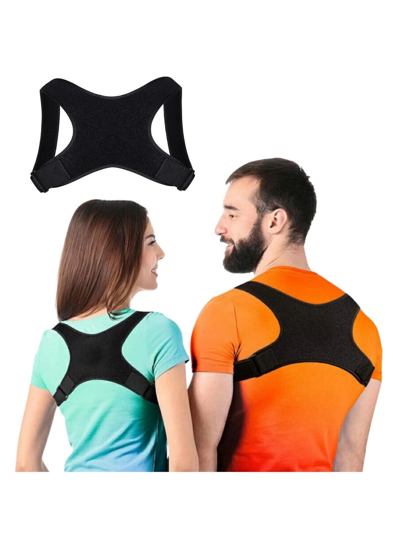 CAMPANAS Posture Corrector for Women and Men, Back Brace, Shoulder Brace, Posture Corrector for Neck and Back Pain Relief, Adjustable Back Support, Back Brace for Posture - Image 1