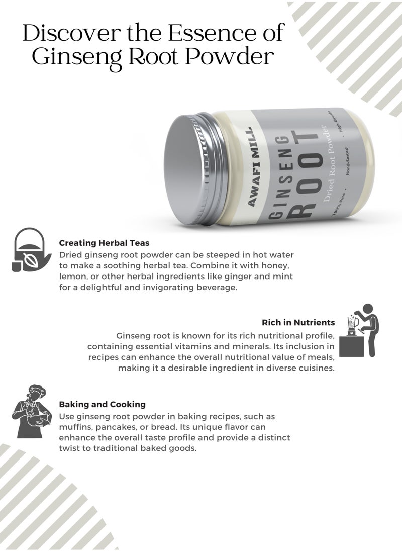 Awafi Mill - 100% Natural Ginseng Powder | Freshly Ground Ginseng Root | Pure Ginseng - Image 1