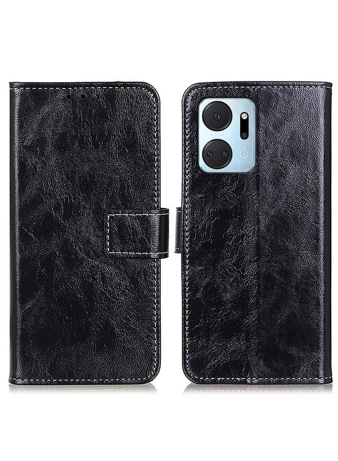 إيروريكس جراب هاتف Honor X7A بتصميم حصان مجنون بتصميم كلاسيكي، جراب هاتف جلدي قلاب أفقي - Image 2