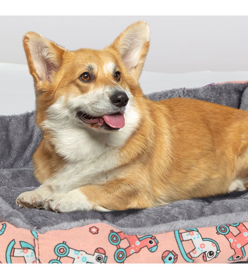 White Kitten Soft Washable Pet Bed For Small Dogs Cats 16x12 Inch - Image 4