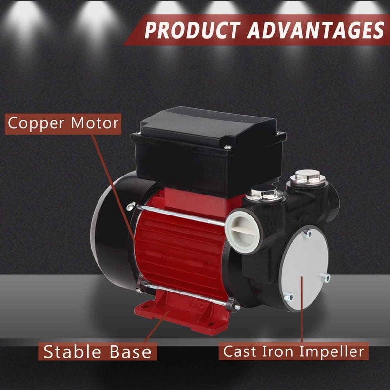 TOPWAY مضخة نقل زيت كهربائية ذاتية التحضير 15GPM 110V AC للديزل والكيروسين والبيوديزل - Image 3