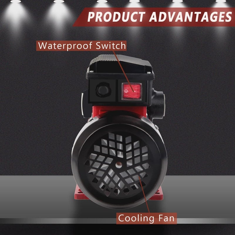 TOPWAY مضخة نقل زيت كهربائية ذاتية التحضير 15GPM 110V AC للديزل والكيروسين والبيوديزل - Image 4