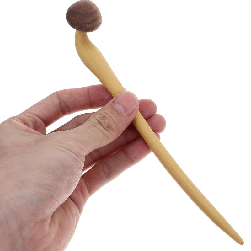 Wooden Hair Chopstick Hair Bun Stick for Women Black Walnut and Rosewood for Styling - Image 4