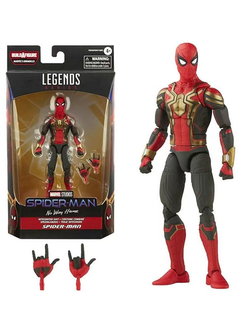 عام موديل عملي لخادم الأبطال (أفنجرز) - سبايدر مان في الجزء الثالث ببدلة مزجية حمراء وذهبية، يبلغ ارتفاعه 6 بوصات (حوالي 16 سم). تم إعادة إيجاده بمهارة فائقة ويمكنك وضعه في مواضع مختلفة حسب رغبتك. - Image 1