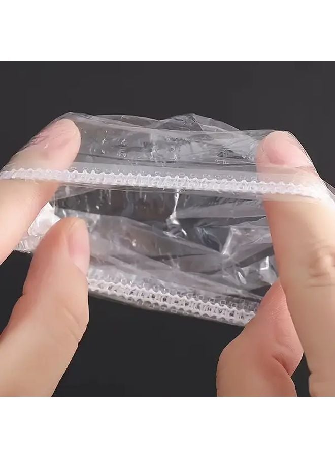 100 Pcs Disposable Transparent Ear Covers For Showering Bathing And Hair Dyeing - Image 3