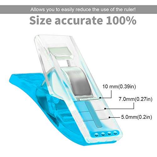 Yalis 100 Pcs Premium Sewing Clips Multipurpose Sewing Accessories Quilting Supplies Crafting Tools, Assorted 9 Bright Colors - Image 2