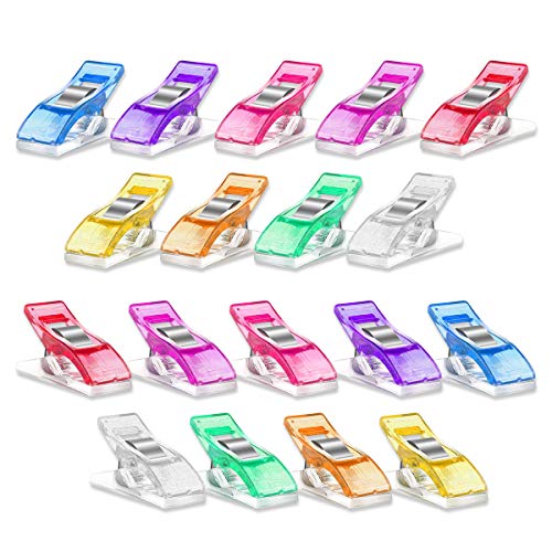Yalis 100 Pcs Premium Sewing Clips Multipurpose Sewing Accessories Quilting Supplies Crafting Tools, Assorted 9 Bright Colors - Image 4