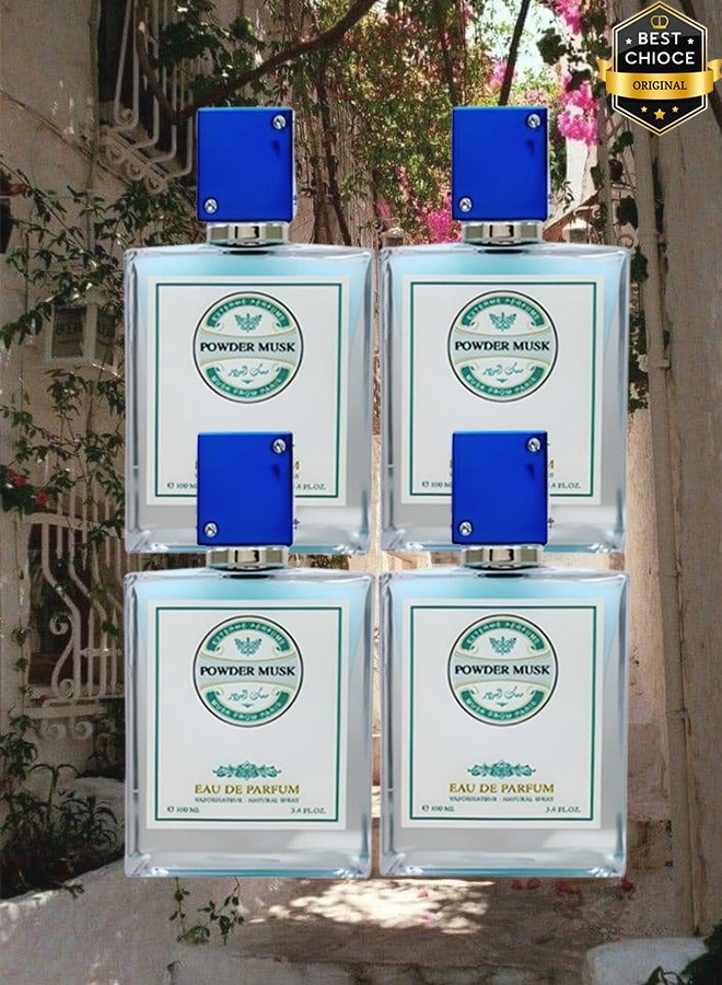 MUSK 4 Pieces Powder Musk Perfume 100ml EDP - Image 1