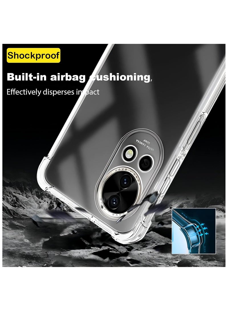 Phone Case For Huawei nova 13 5G/ Huawei nova 12 5G Crystal Clear Ultra Slim Anti Scratch Shockproof Protective TPU Back Cover