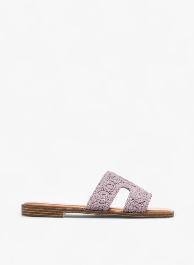 سيليست Women's Embroidered Slip-On Sandals