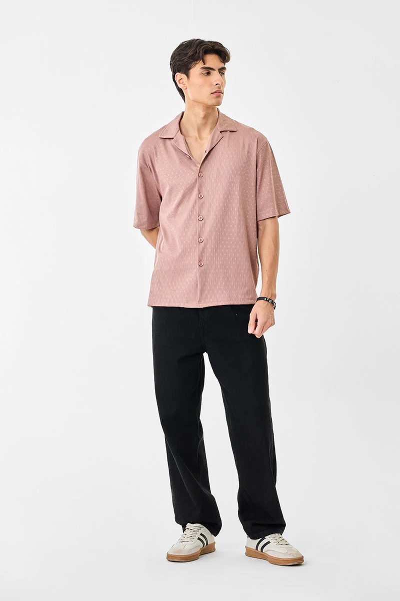SNITCH Box Fit Half Sleeves Stretch Shirt
