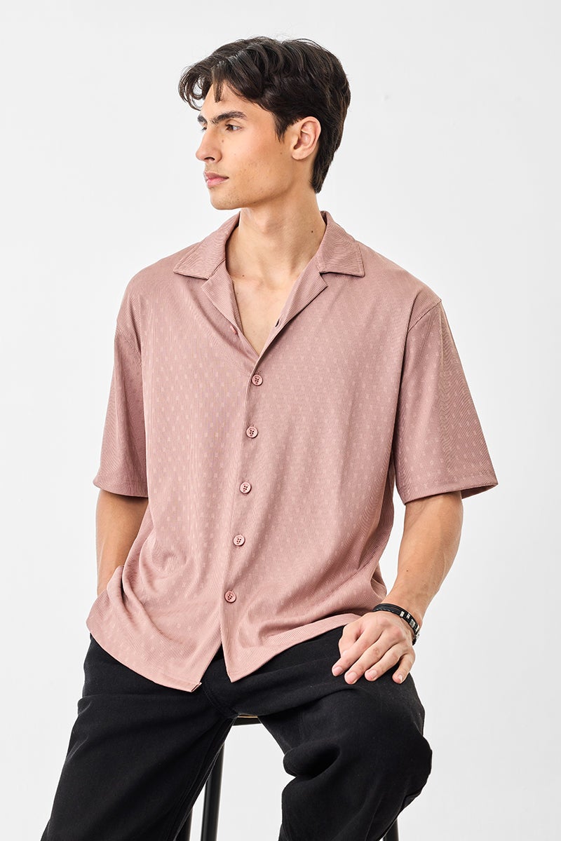 SNITCH Box Fit Half Sleeves Stretch Shirt - Image 1