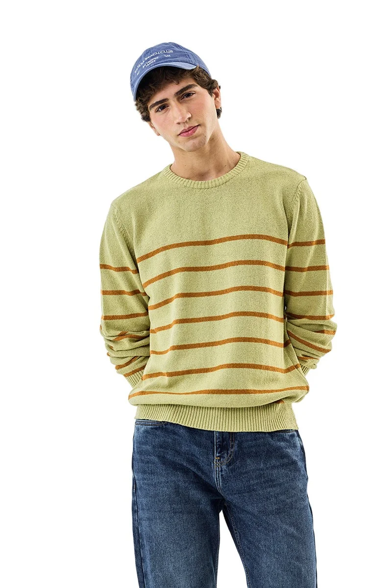 SNITCH Stripes Regular Fit Sweater