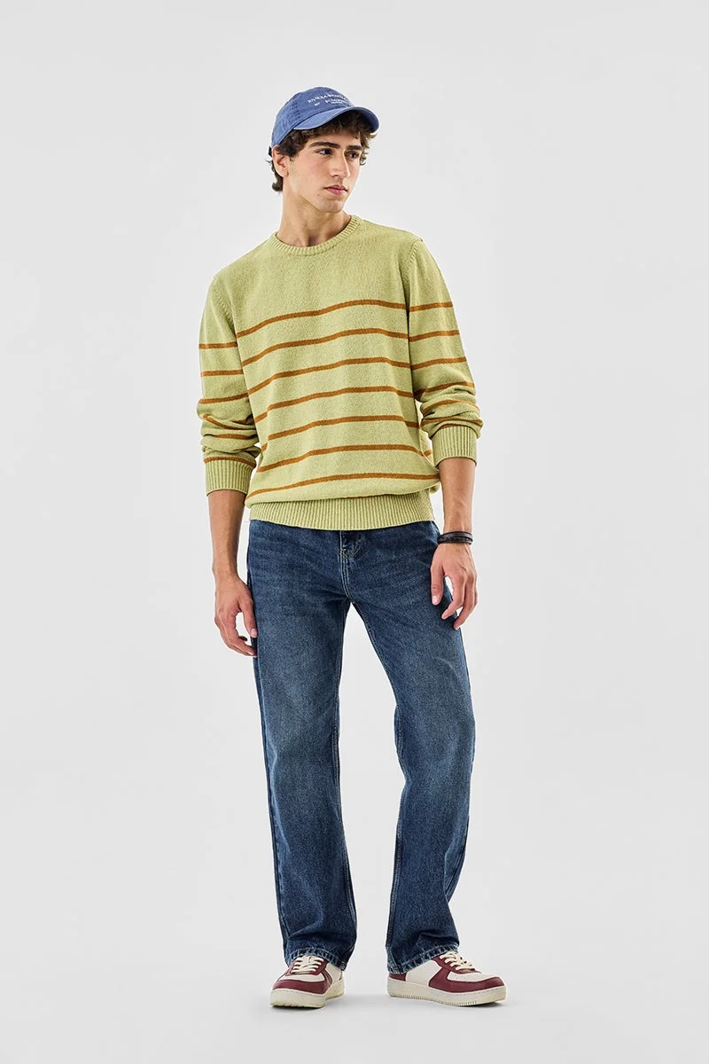 SNITCH Stripes Regular Fit Sweater