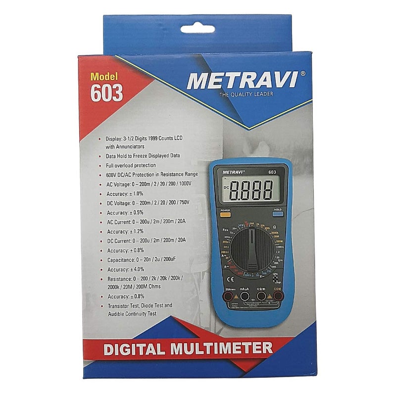 METRAVI Metravi 603 highaccuracy Digital Multimeter  - Image 3