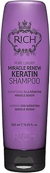 Rich Repair Miracle Renew CC Shampoo with Keratin Argan Oil Grape Seed Oil for Dry and Damaged Hair - Image 1