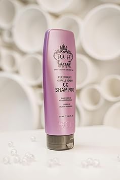 Rich Repair Miracle Renew CC Shampoo with Keratin Argan Oil Grape Seed Oil for Dry and Damaged Hair - Image 4
