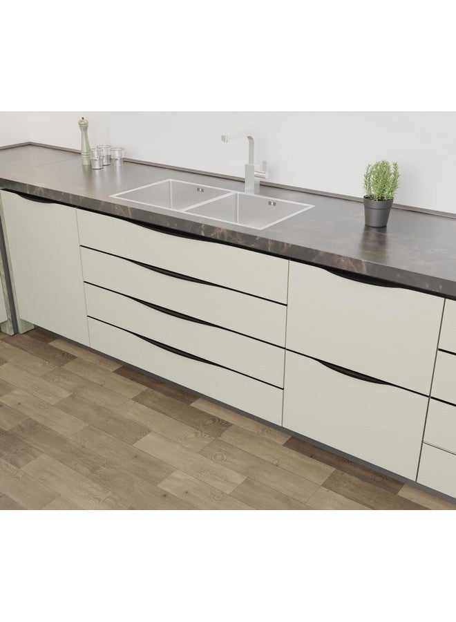 LAPO 5 Pack Elite 20 Inch Aluminum Kitchen Profile Handle, Cabinet Profile Handle, Drawer Handle for Kitchen, Profile Handle for Wardrobe, Profile Pull Handle for Home, Office(Black Finish, Pack of 5) - Image 5