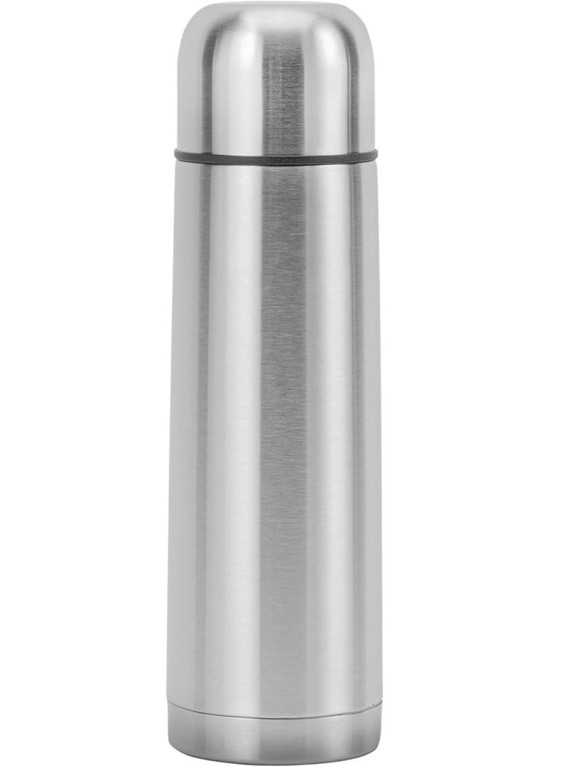 Stainless Steel Vacuum Bottle Sweat Free Leakproof Dishwasher Safe Water Bottle Silver 1Liters  - Image 1