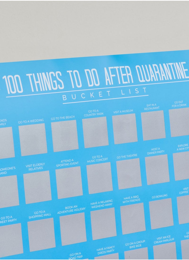 Gift Republic - 100 Things To Do After Quarantine Poster - Image 1