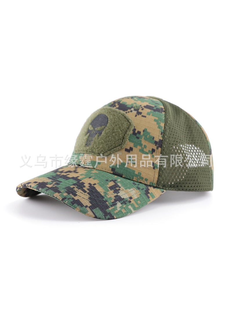 Generic Outdoor Summer Sun Protection Embroidered Duck Tongue Cap Embroidered Baseball Cap Army Fan Tactical Hat Style Nylon Material The Jungle Digital 