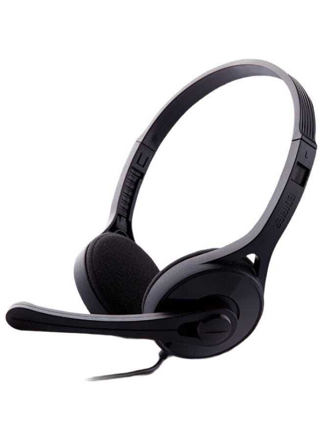 Edifier K550 Over-Ear Headphones With Microphone, Gaming Headset, Computer Headphones, For Office, Education, Training, Elegant Black - Image 1