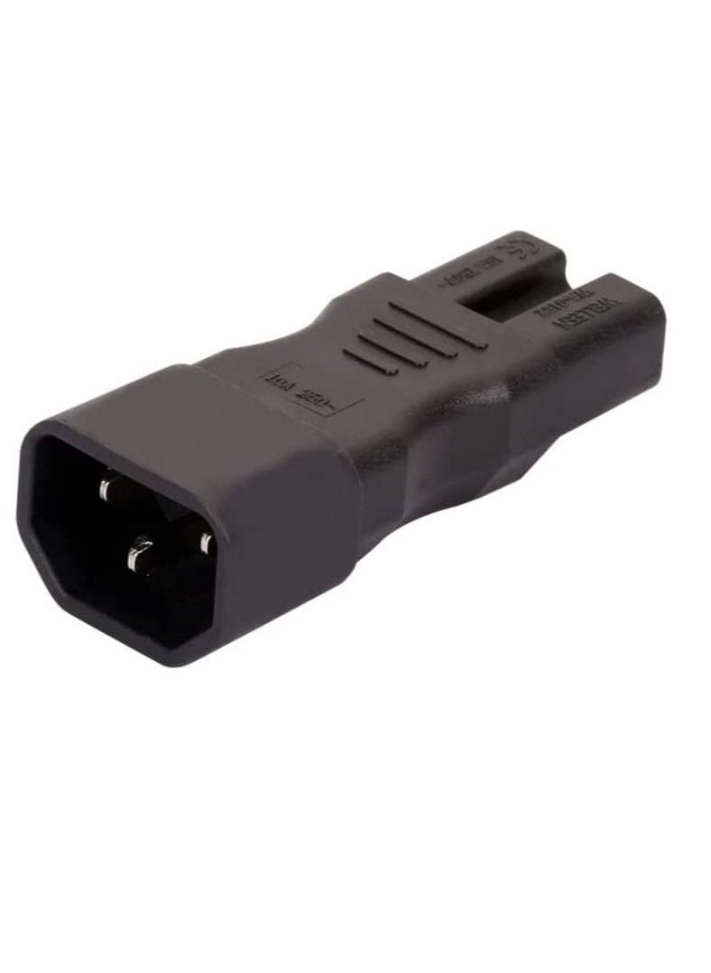 DKURVE - C14-C15 IEC 320 C14 Male to C15 Kettle Plug Female Power Adapter Converter Connector Extension Socket - Image 1