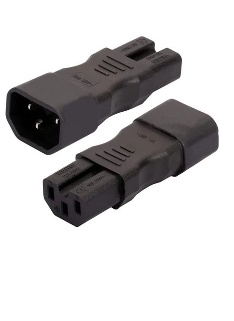 C14-C15 IEC 320 C14 Male to C15 Kettle Plug Female Power Adapter Converter Connector Extension Socket