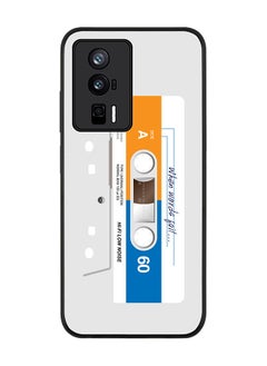 Stylizedd Rugged Black edge case for Xiaomi Poco F5 Pro 5G / Xiaomi Redmi K60 / Xiaomi Redmi K60 Pro Slim fit Soft Case Flexible Rubber Edges Anti Drop TPU Gel Thin Cover - When Words Fail (White Tape)  - Image 1