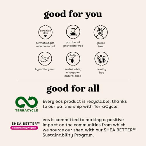 EOS زبدة شفاه إيوس كشمير، كشمير الفانيليا، زبدة شفاه إيوس مع ببتيدات مملوءة لشفاه ناعمة، 0.35 أونصة سائلة - Image 5