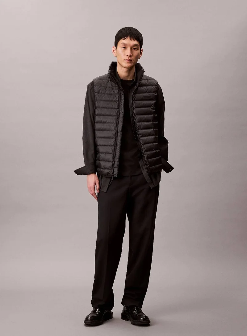 CALVIN KLEIN Black Nylon Puffer Vest for Men | Best Price UAE
