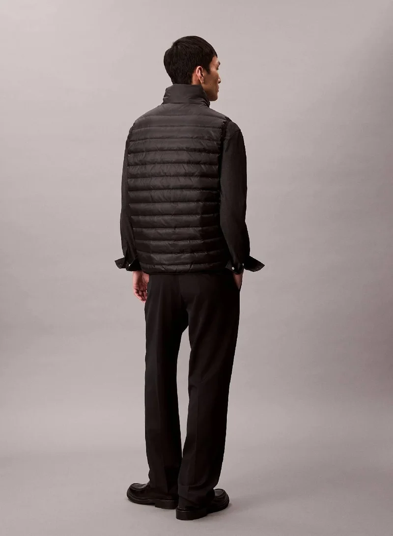 CALVIN KLEIN Black Nylon Puffer Vest for Men | Best Price UAE