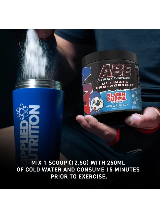 Applied Nutrition ABE All Black Everything Pre-Workout -  Slush Puppie - (Red & Blue Mix Flavour) -  30 Servings 375g. - Image 5