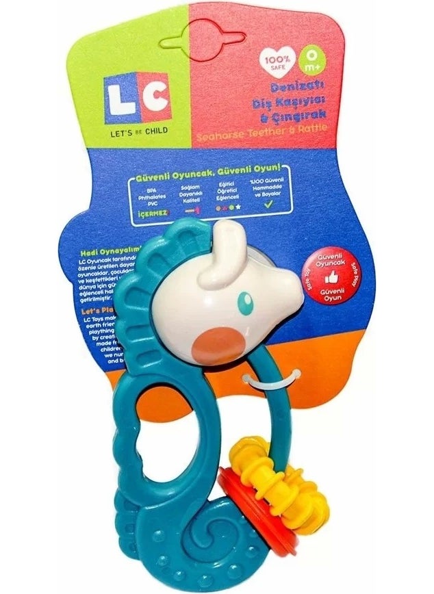 Let's Be Child Lc Seahorse Rattle and Teether - Green 