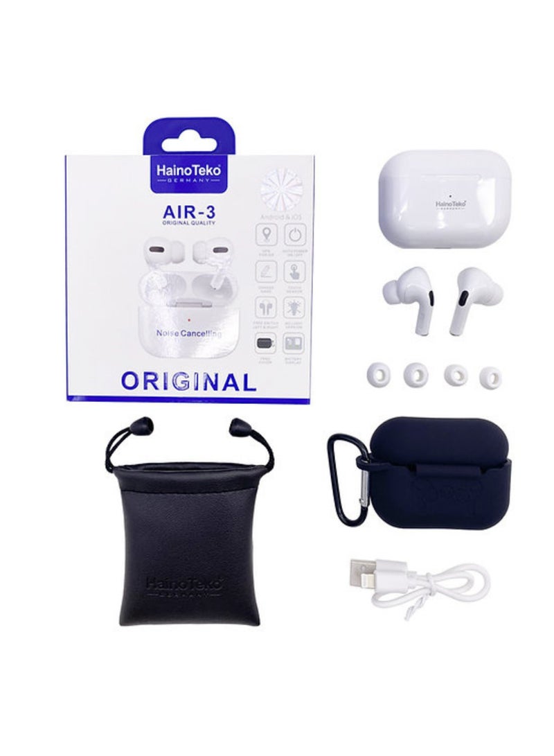 HainoTeko Haino Teko Germany Air 3 Wireless Bluetooth Earphones – High-Quality Sound, Noise Isolation, and Long Battery Life | True Wireless Earbuds for Mobiles and Tablets - Image 2