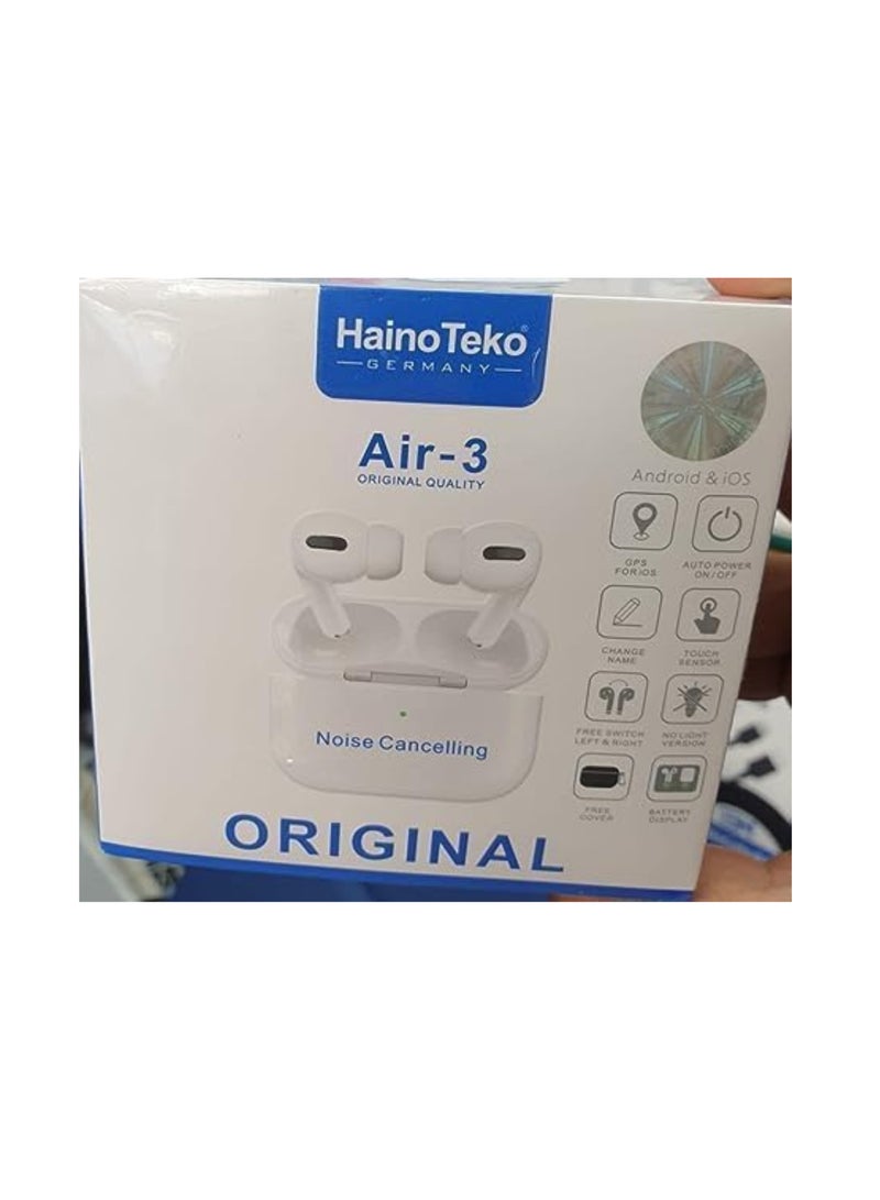 HainoTeko Haino Teko Germany Air 3 Wireless Bluetooth Earphones – High-Quality Sound, Noise Isolation, and Long Battery Life | True Wireless Earbuds for Mobiles and Tablets - Image 3