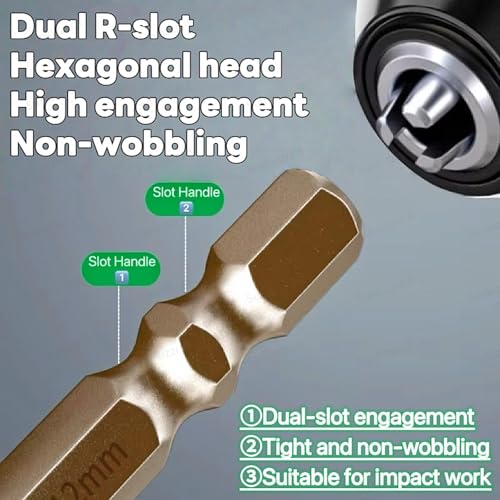 Sunkizzrs® 5-Pcs Hex Cross Sawtooth Tile Drill Bits Set — Alloy Steel Hex Shank High Impact 4-Edge Hole Opener Drill Bits for Ceramic Tiles/Ceramic/Glass/Marble/Concrete/Plastic/Wood (12mm) - Image 4