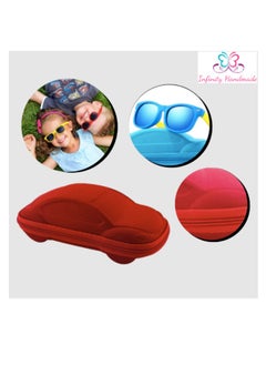 Generic Children Glasses Case, for Kids Boys Girls Car Shape Lightweight Glasses Box Vintage Portable Zipper Glasses Case,Exclusive from Seller INFINITYHANDMADE Only  - Image 4