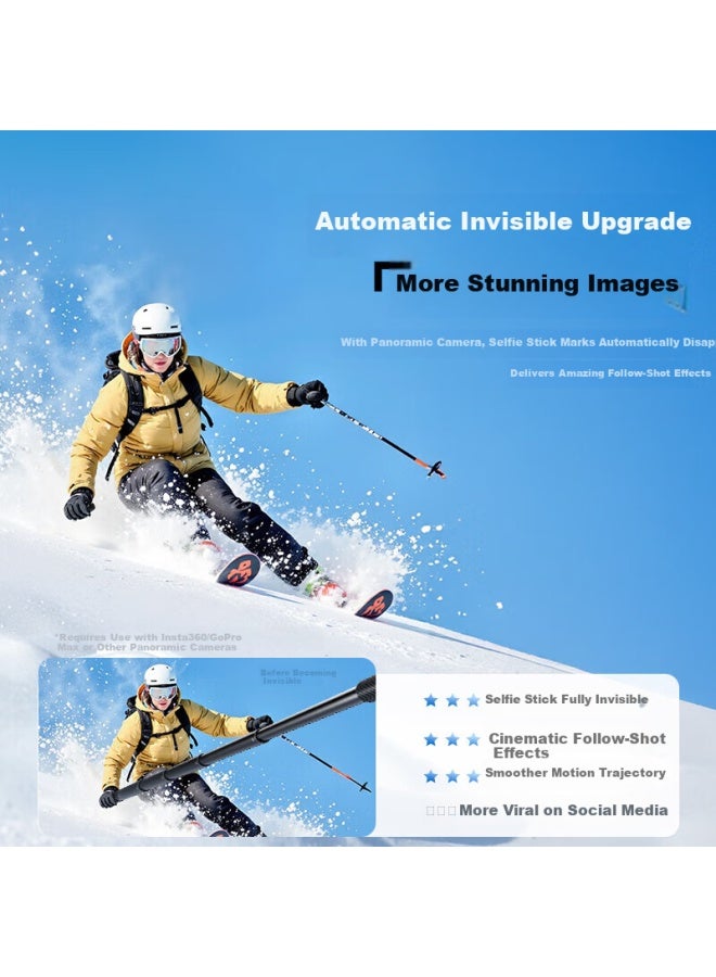 Youfes Dji Pocket 3 Selfie Stick Handheld Tripod Extension Rod Mobile Phone Floor Tripod Dji Action Camera Handheld Gimbal Stabilizer Extension Rod Accessory - Image 4
