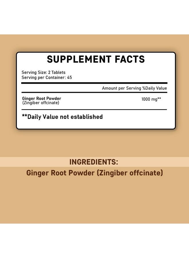 minature mi nature Ginger Tablets 90 Tablets (Zingiber officinale) | Sonth | 90 Tablets 45 Days Supply - Image 2