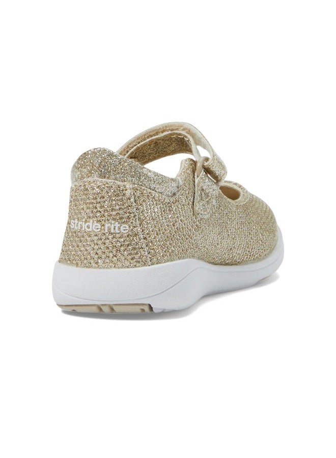 Stride rite Girl's Holly-Adapt Mary Jane Flat, Champagne, 2 Little Kid - Image 5