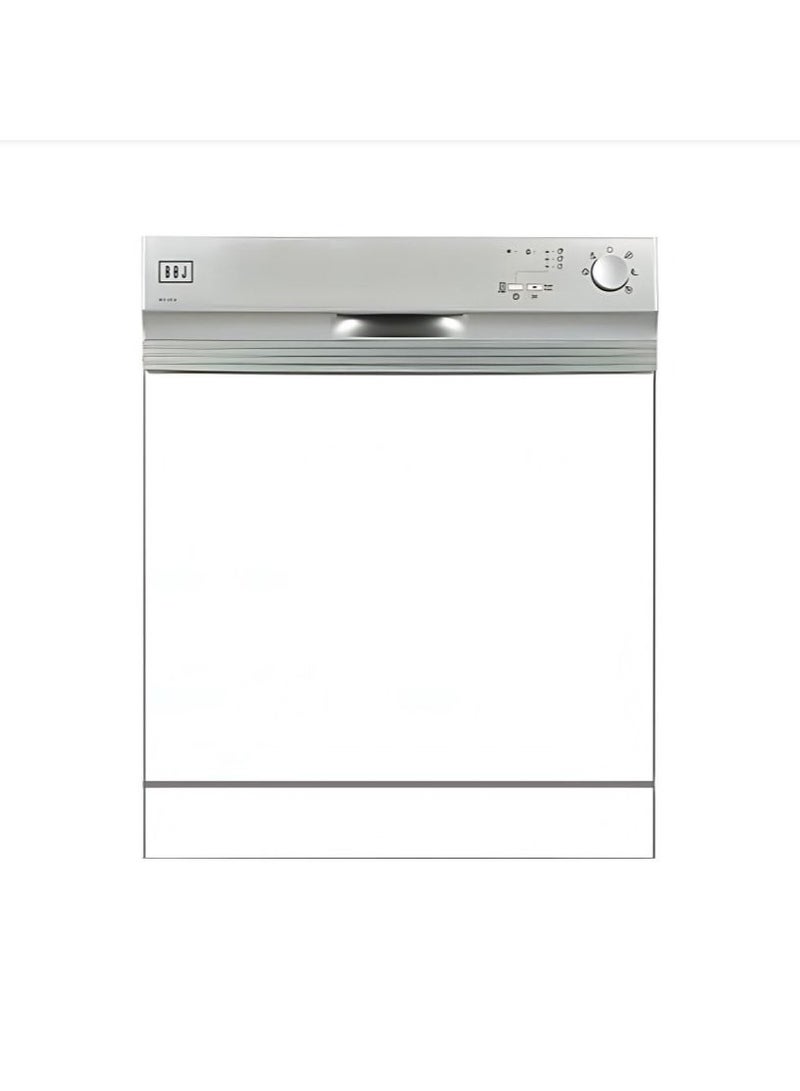 BOJ 60CM Built In Semi Integrated Dishwasher BDC-125SI With 12 Number Of Place Settings 5 Wash Programs Water Saver An Innovation That Reduces Water Consumption Made in Turkey - Image 1