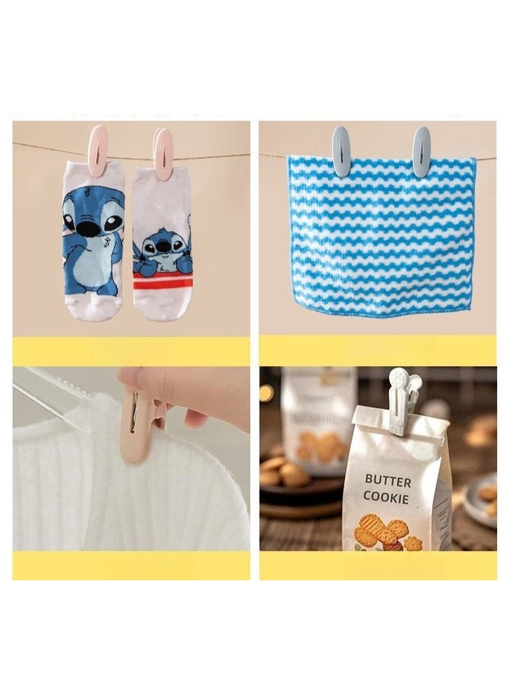 24pcs لطيف ديكور الملابس البلاستيكية، الرياح مقاومة للانزلاق غسيل الملابس التجفيف - Image 3