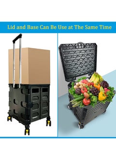 XiuWoo Folding Shopping Trolley Cart With 4 Wheels And Cover  - Image 3
