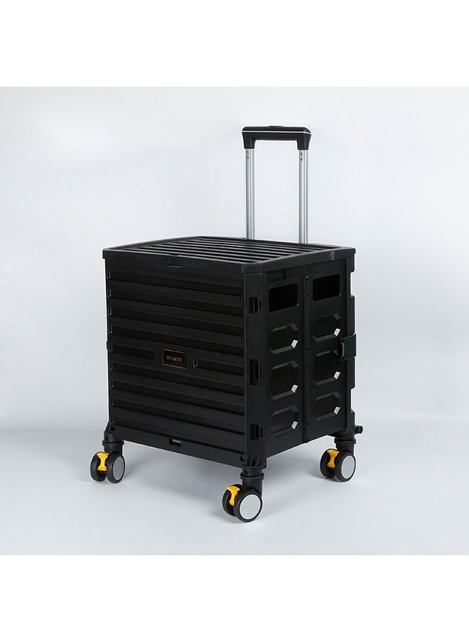 XiuWoo - Folding Shopping Trolley Cart With 4 Wheels And Cover - Image 1