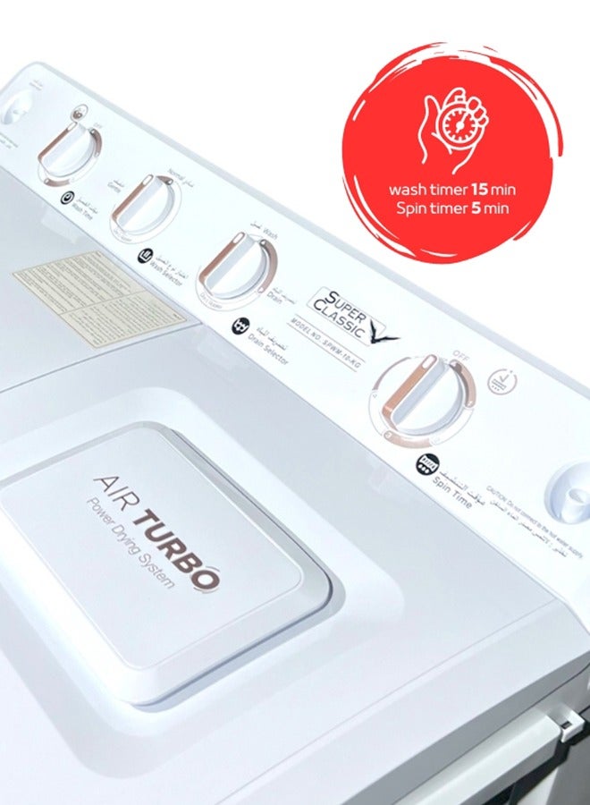 SUPER CLASSIC Washing machine twin tubs Super Classic 10 KG, SPWM-10KG - Image 2