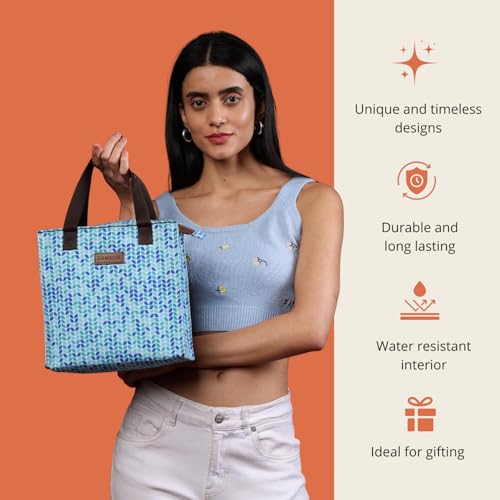 HAMELIN Lunch Bag for Office | Leakproof Tiffin Box Bag for Office, School & Travel | Lunch Box Bags for Men, Women & Kids | Stylish Lunch Bags for Boys & Girls|Tiffin Bag for Travel | May Night - Image 3