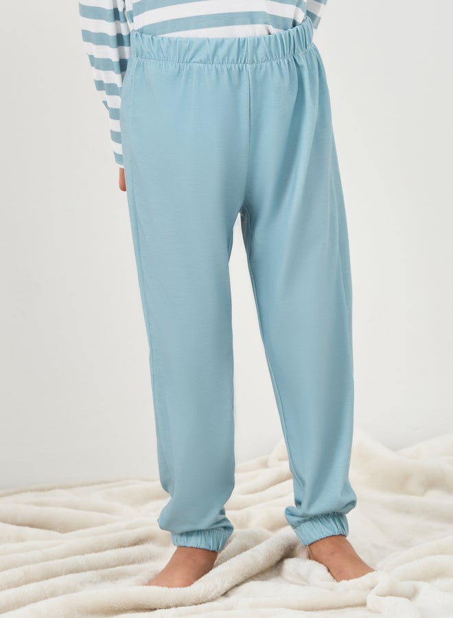 Styli Striped Printed T-Shirt and Pyjama Set - Image 4