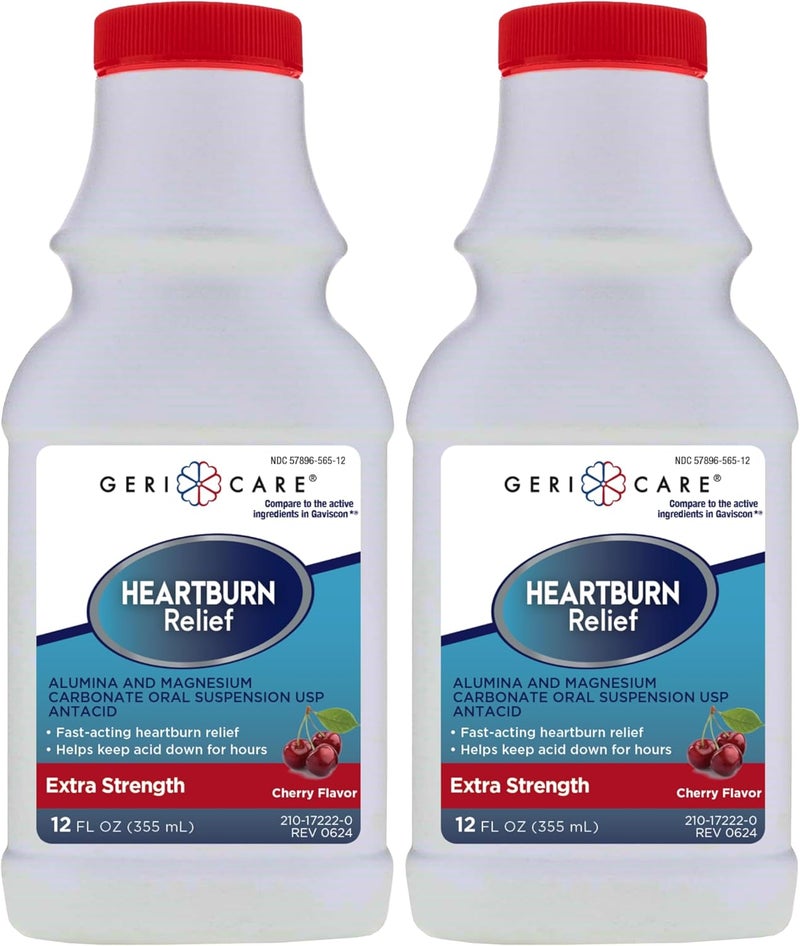 GeriCare GeriCare Heartburn Relief and Acid Reflux Medicine | Effective Antacid Tablets for GERD Relief and Heartburn | Alternative to Maalox Liquid, and Mylanta. 