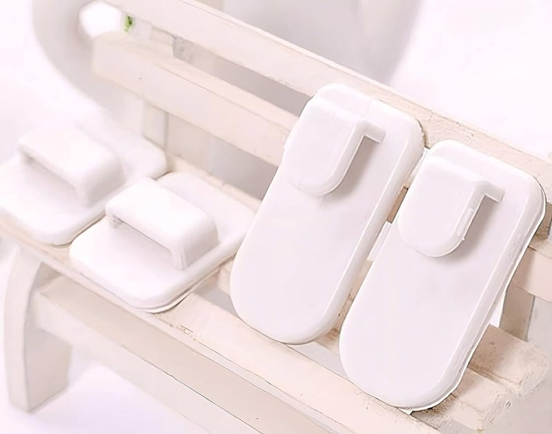 FASHOLIC Plastic Sticky Hook to Hang Ac Or Tv Remotes Space Organise Stick On Tiles Wall Or Door Or Cabinet Or Trolley Modern 4 - Image 5